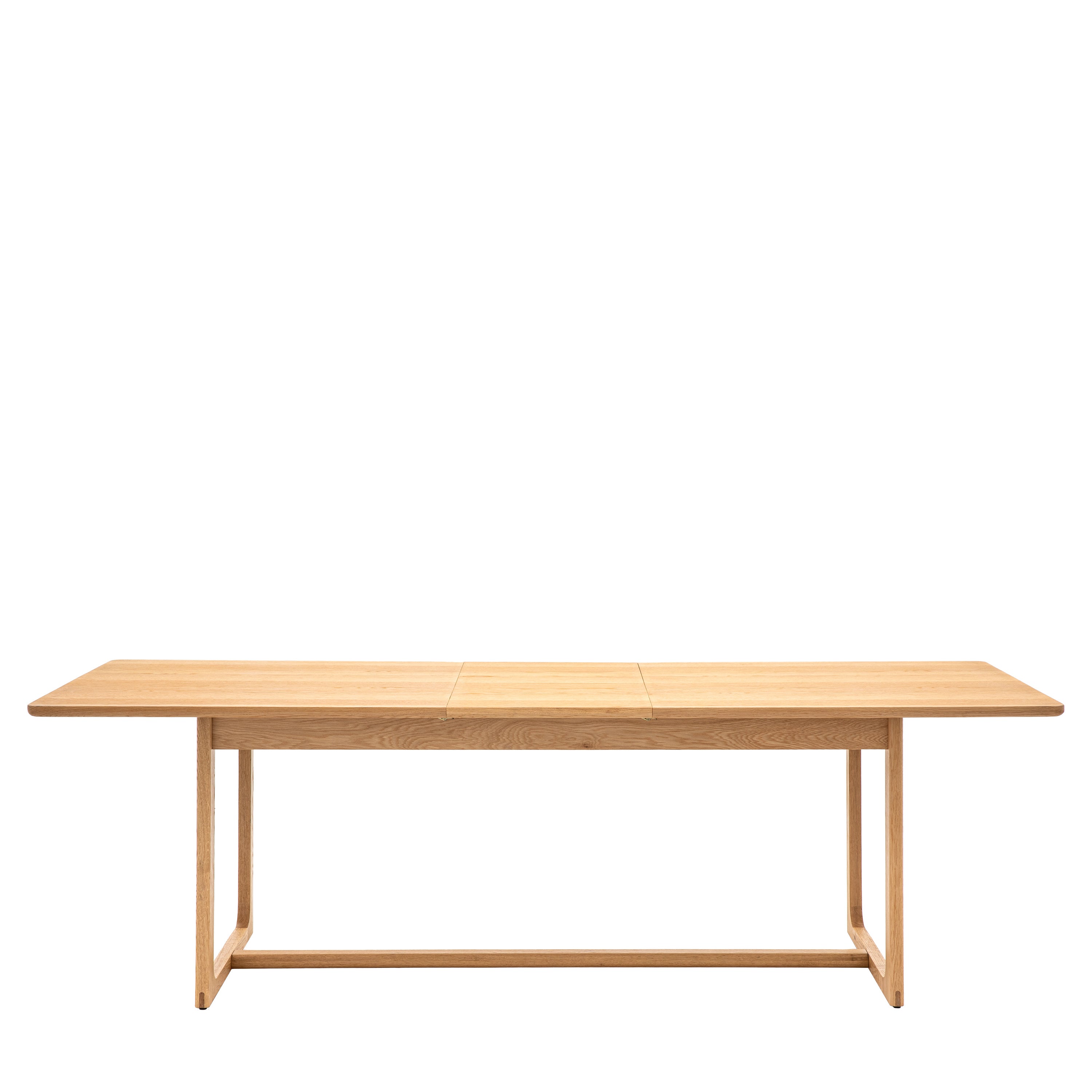 Novu Natural Oak Wood Extending Dining Table | 6-8 Seater
